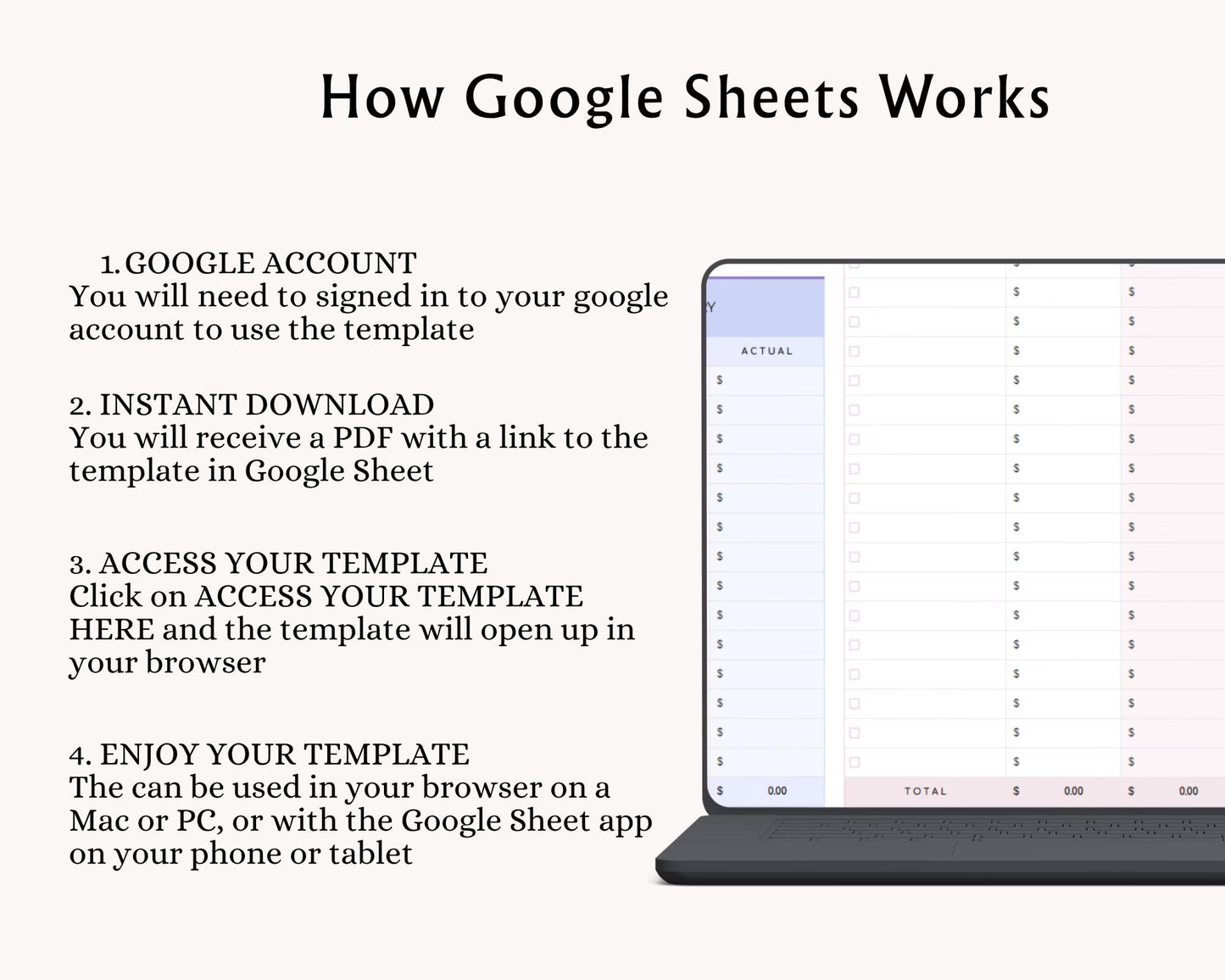 Sinking Funds & Savings Tracker Spreadsheet | Google Sheets Excel Budget Template | Finance Planner for Money Goals
