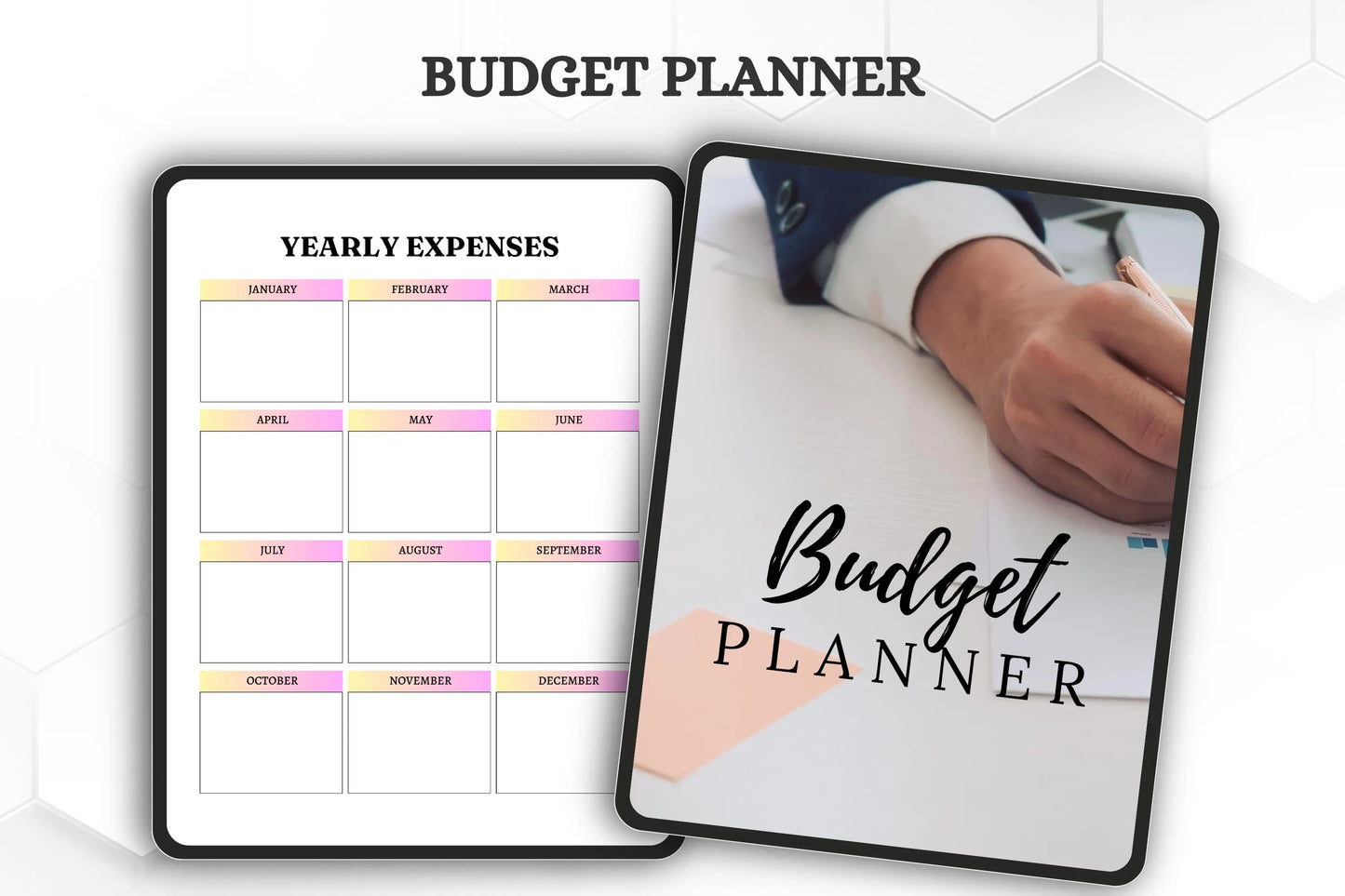 Budget Planner Bundle | Printable & Editable Finance Tracker | Monthly Expense Organizer Savings Planner Template