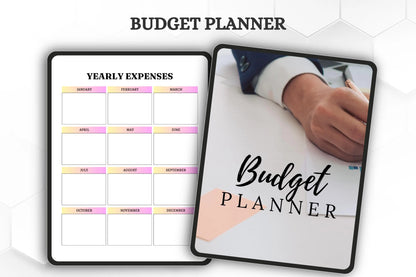 Budget Planner Bundle | Printable & Editable Finance Tracker | Monthly Expense Organizer Savings Planner Template